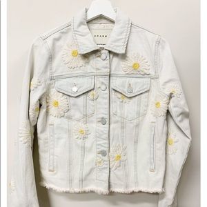 Embroidered Daisy Denim Jacket